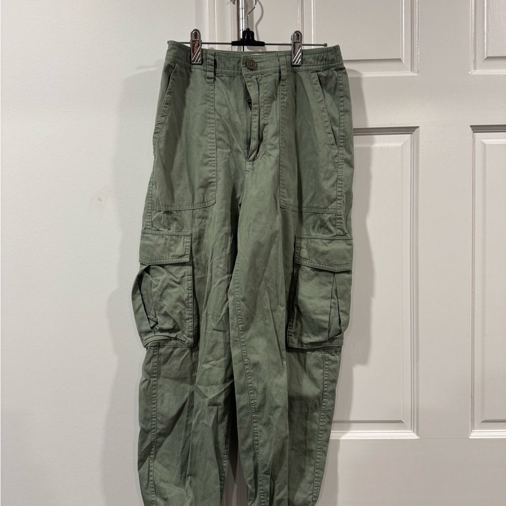 Abercrombie & Fitch Olive Green Cargo Pants - Picture 1 of 5